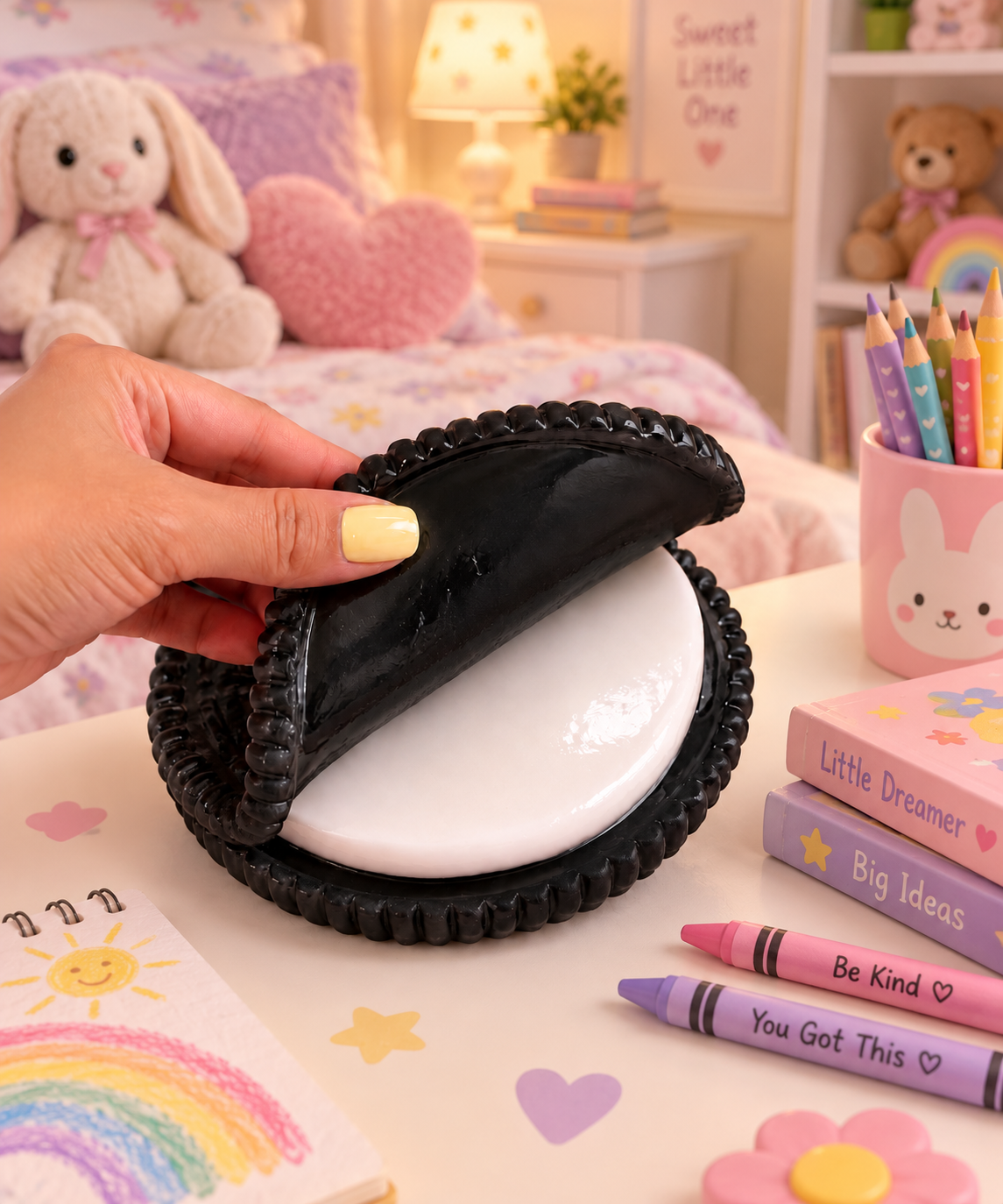 Jumbo Cookie Squishy – Galleta Antiestrés Sticky, Lavable y Reutilizable